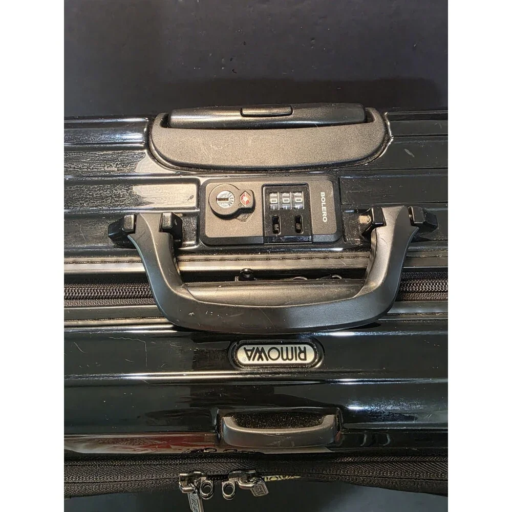 Rimowa Bolero Black Polycarbonate 2-Wheel Business Trolley Carry-On Luggage Case